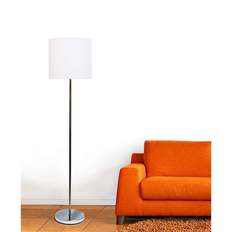Image 3 Analisa 58 1/4" High Modern Brushed Nickel Floor Lamp more views