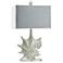 Anartia 29.5" High Silver Seashell Design Coastal Table Lamp