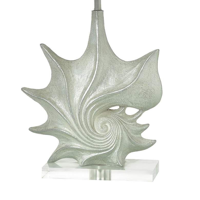 Image 4 Anartia 29.5" High Silver Seashell Design Coastal Table Lamp more views