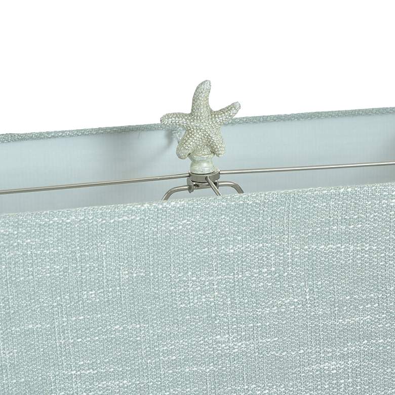 Image 6 Anartia 29.5" High Silver Seashell Design Coastal Table Lamp more views