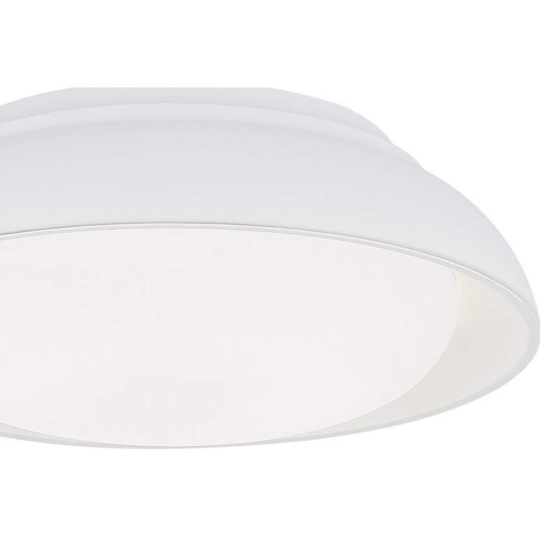 Image 2 Anastasia 15" Wide Satin White LED Ceiling Light more views