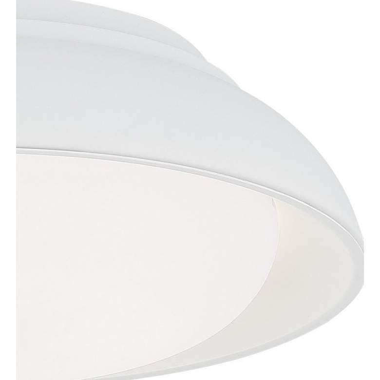 Image 3 Anastasia 15" Wide Satin White LED Ceiling Light more views