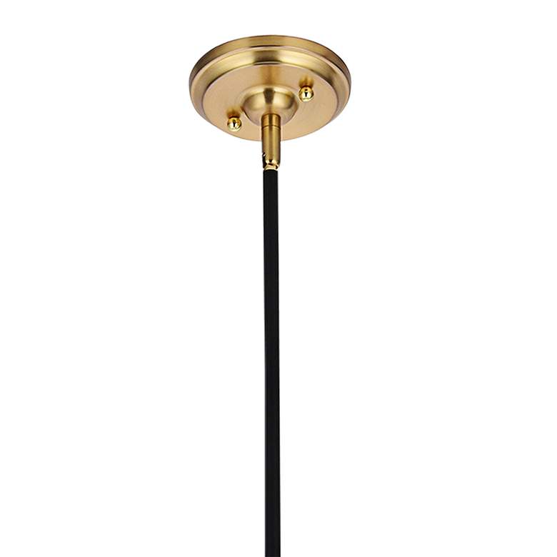 Image 4 Anastasia 22" Wide Black and Gold Chandelier With Glass Globe Shades more views