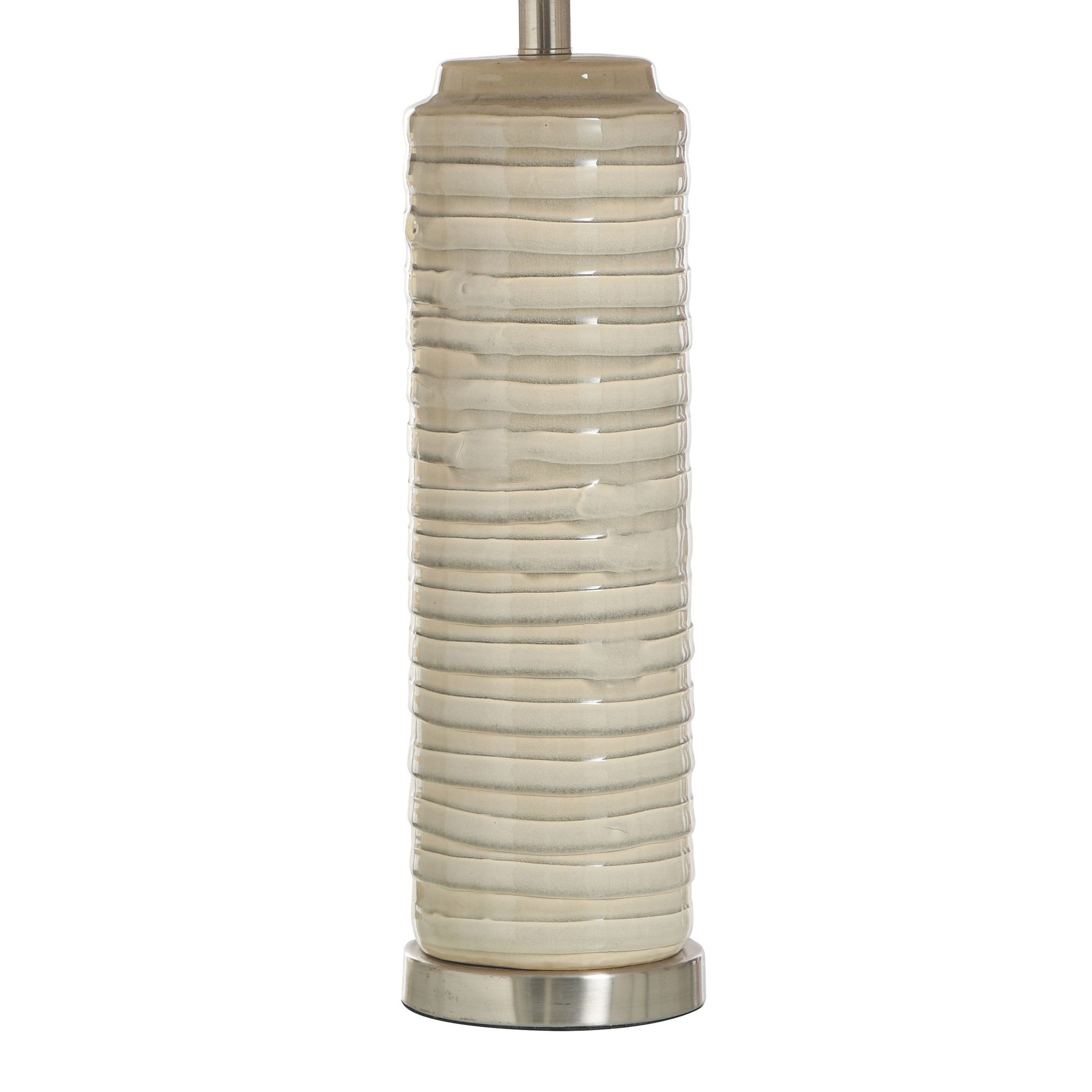 Image 4 Anastasia 30 1/2" High Ivory Glazed Texture Ceramic Table Lamp more views