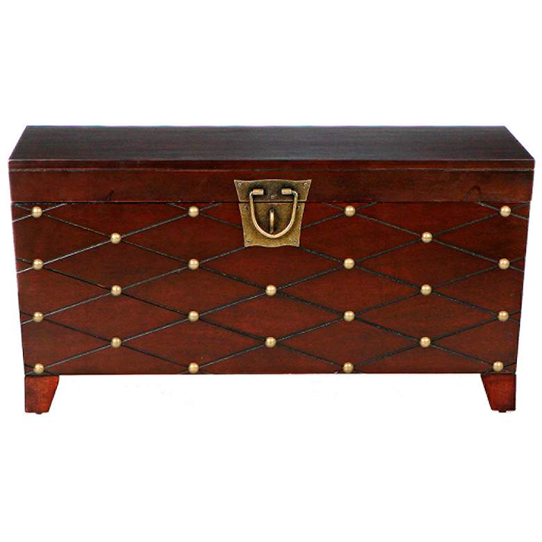 Image 5 Anastasia 38 3/4" Wide Espresso Wood Trunk Cocktail Table more views