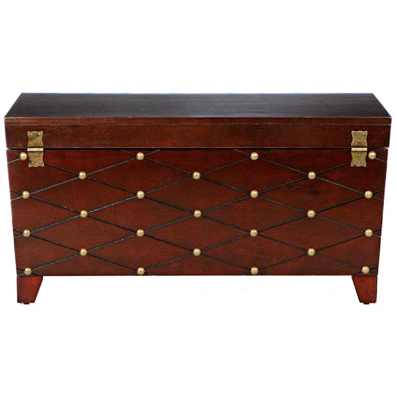 Image 6 Anastasia 38 3/4" Wide Espresso Wood Trunk Cocktail Table more views