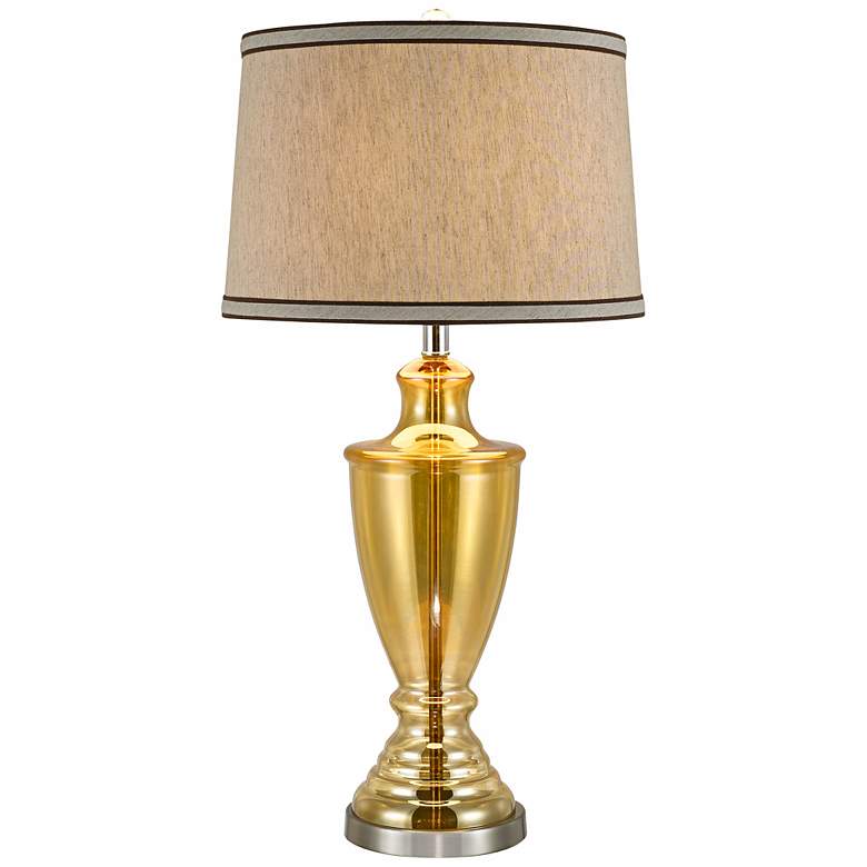 Image 1 Anastasia Classic Gold Glass Table Lamp