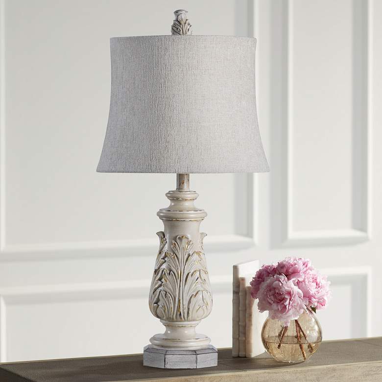 Image 1 Anastasia Table Lamp - Gray Wash - Beige