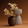 Anatomy 11 3/4" High Off-White Ceramic Decorative Vase