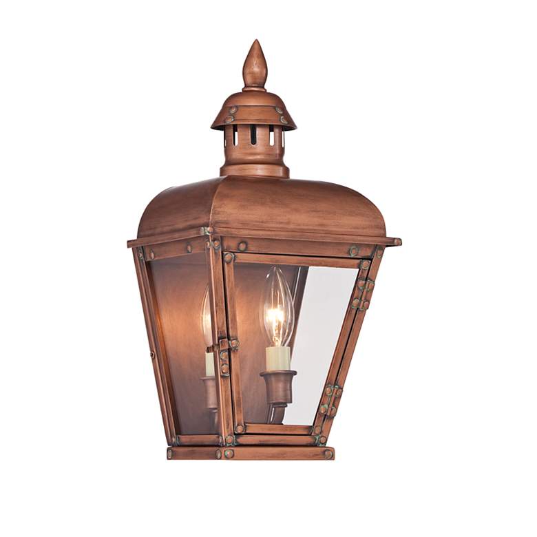 Image 1 Ancaster 14 1/2 inch High Copper Outdoor Wall Light