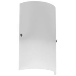 Ancelotti 12&quot; High Frosted White Glass Wall Sconce