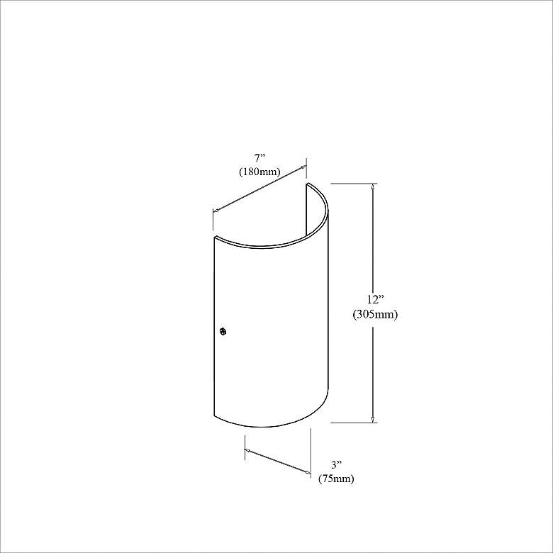 Image 3 Ancelotti 12" High Frosted White Glass Wall Sconce more views
