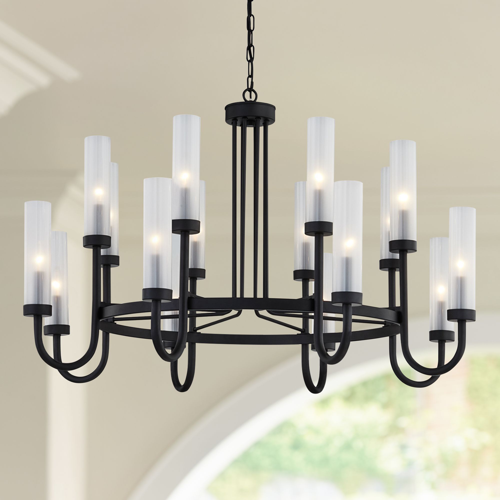 Lamps plus black deals chandelier