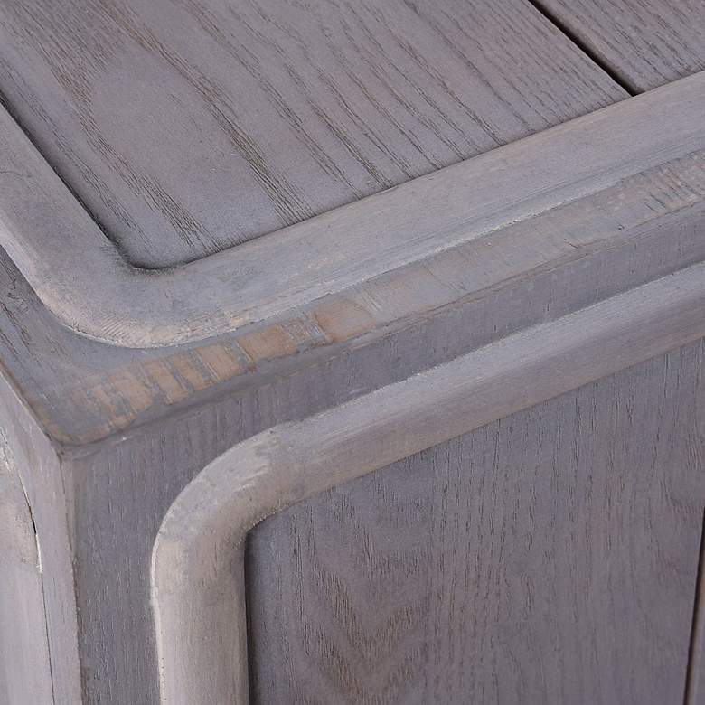 Image 4 Anchor 59 3/4" Wide Gray Wash Wood 3-Door Sideboard more views