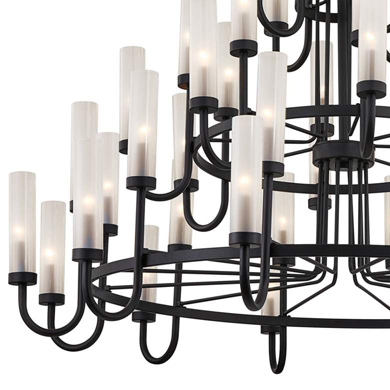 Image 3 Anchor 60 1/2" Wide Matte Black 48-Light Chandelier more views