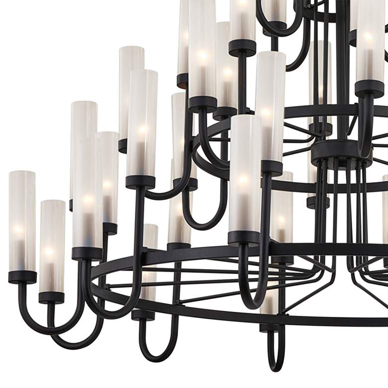 Image 3 Anchor 60 1/2 inch Wide Matte Black 48-Light Chandelier more views