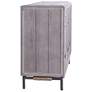 Anchor Gray Wash Three Door Sideboard with Metal Base Accent