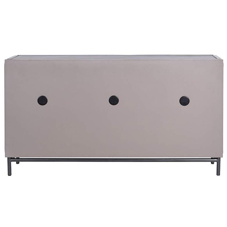 Image 7 Anchor Gray Wash Three Door Sideboard with Metal Base Accent more views