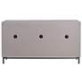 Anchor Gray Wash Three Door Sideboard with Metal Base Accent