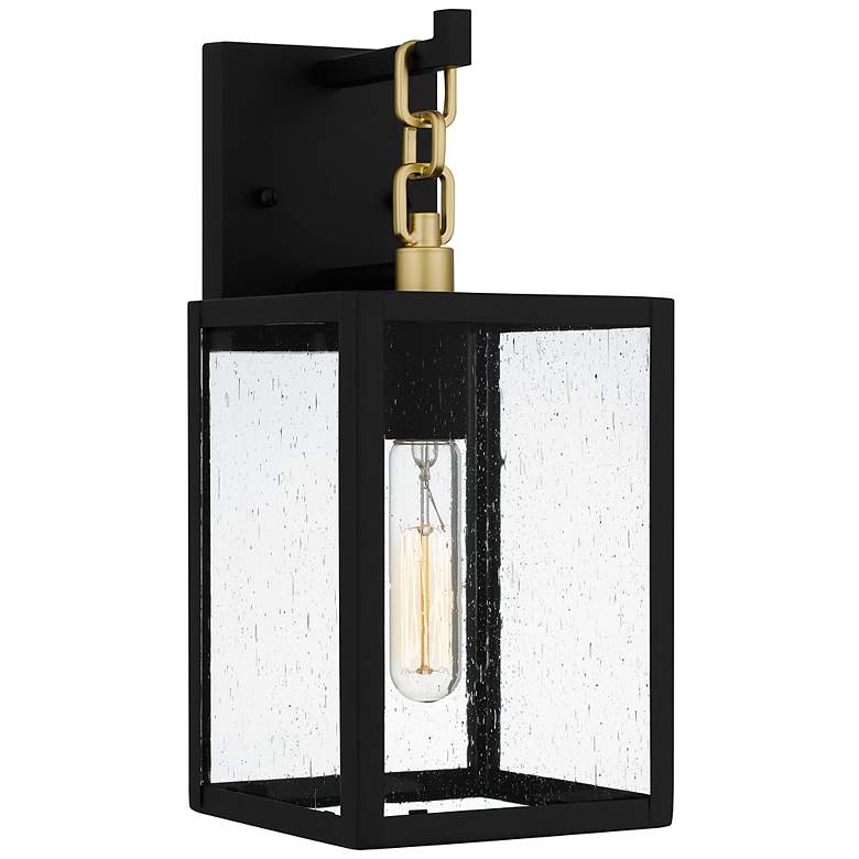 Image 2 Anchorage 1-Light Matte Black Outdoor Wall Lantern