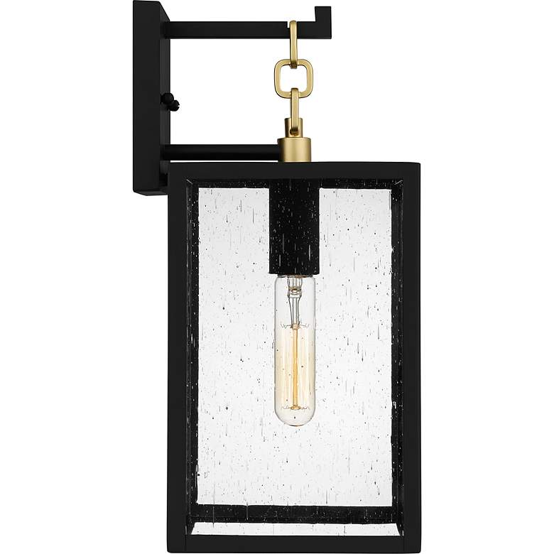Image 4 Anchorage 16" High Matte Black Outdoor Lantern Wall Light more views