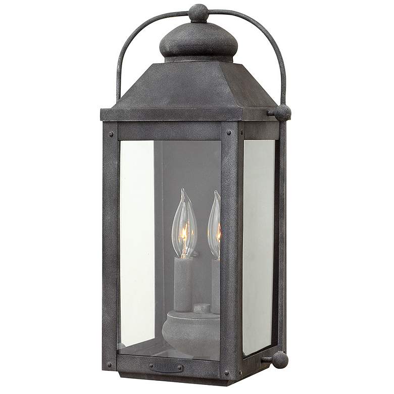 Image 2 Anchorage 17 3/4" High Aged Zinc Outdoor Wall Light