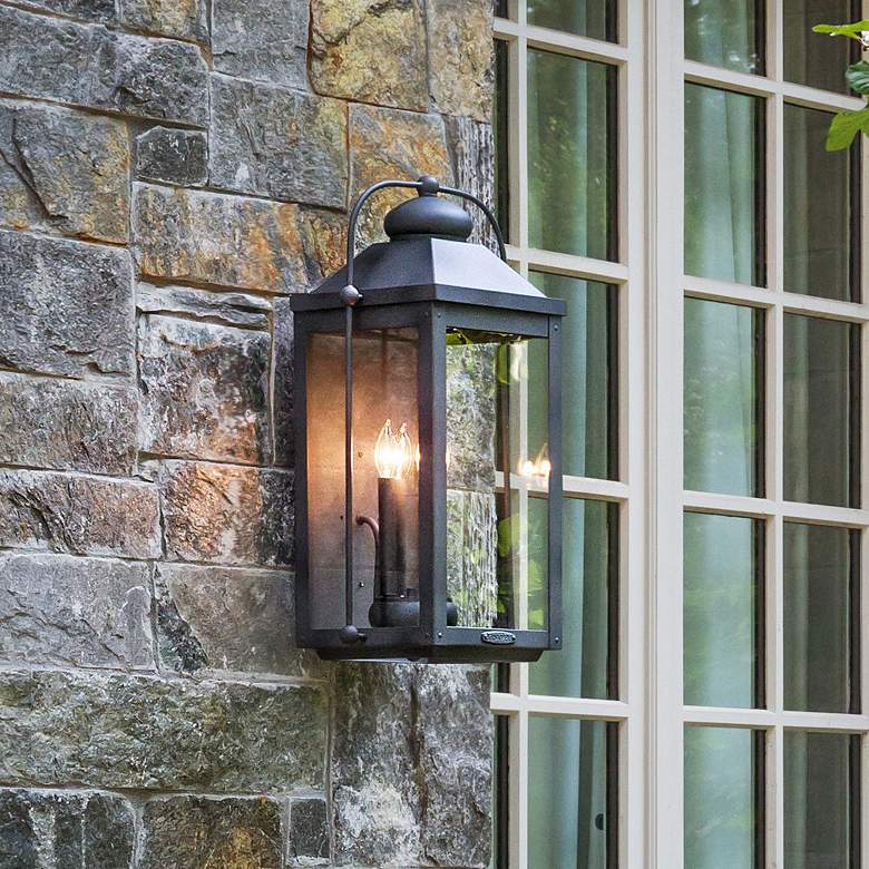Image 1 Anchorage 17 3/4" High Aged Zinc Outdoor Wall Light