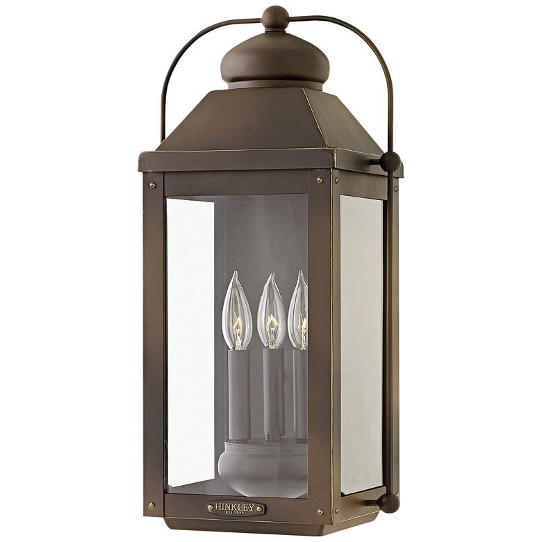 Image 1 Anchorage 21 1/4"H Light Oiled Bronze Outdoor Wall Light