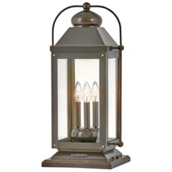Anchorage 23 1/2" High Aged Zinc 3 Watts Outdoor Pier Mount Light