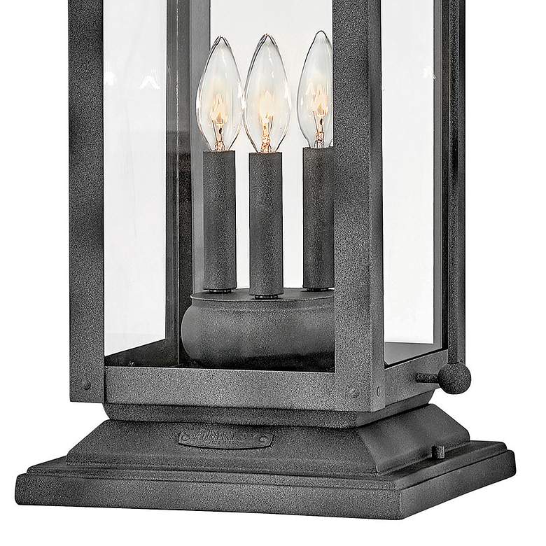 Image 5 Anchorage 23 1/2" High Aged Zinc Outdoor Pier Mount Lantern more views