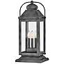 Thumbnail1 of Anchorage 23 1/2"H Aged Zinc Outdoor Pier Mount Light
