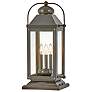 1_Anchorage 23 1/2"H Bronze Outdoor Lantern Pier Mount Light