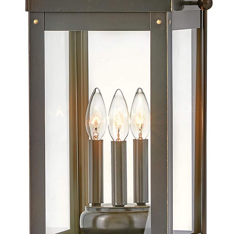Image 2 Anchorage 23 1/2"H Bronze Outdoor Lantern Pier Mount Light more views