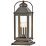 2_Anchorage 23 1/2"H Bronze Outdoor Lantern Pier Mount Light more views