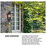 5_Anchorage 23 1/2"H Bronze Outdoor Lantern Pier Mount Light more views