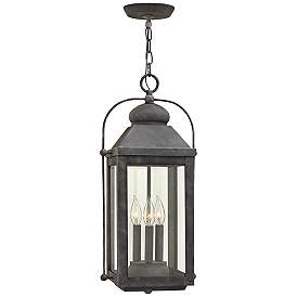 Image1 of Anchorage 23 3/4" High Aged Zinc Outdoor Hanging Lantern