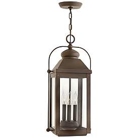 Image1 of Anchorage 23 3/4"H Light Oiled Bronze Outdoor Hanging Light