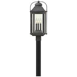 Anchorage 24 1/4&quot; High Aged Zinc Outdoor Post Light
