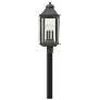 Anchorage 24 1/4"H Aged Zinc Post Light by Hinkley Lighting