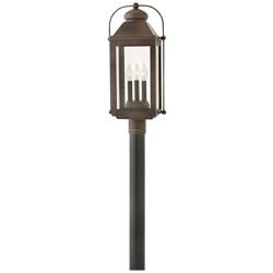 Anchorage 24 1/4&quot;H Light Oiled Bronze Outdoor Post Light