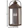 Anchorage 25" High Oiled Bronze Outdoor Wall Light