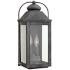 Anchorage 9 1/4"W Aged Zinc Two Candle Outdoor Wall Light