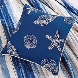 Image5 of Anchorage Blue White 6-Piece King/Cal King Coverlet Set more views