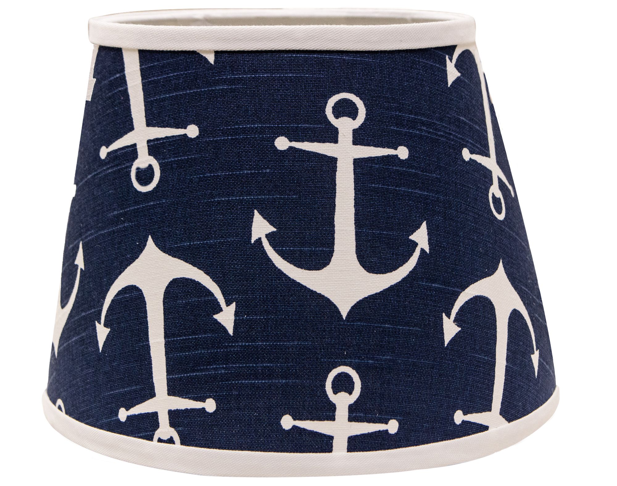 Anchors Away Navy Drum Lamp Shade 8 x 10 x 9 (Spider) 394X4 Lamps Plus