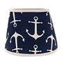 Anchors Away Navy Drum Lamp Shade 8 x 10 x 9 (Spider)