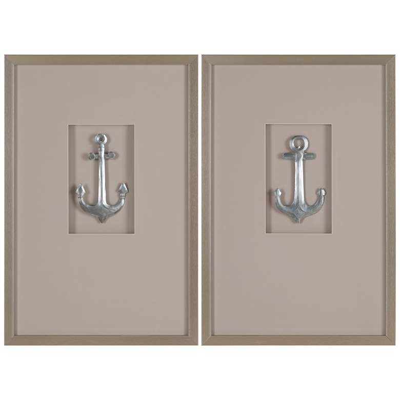 Image 1 Anchors Up Framed Wall Art Set of 2