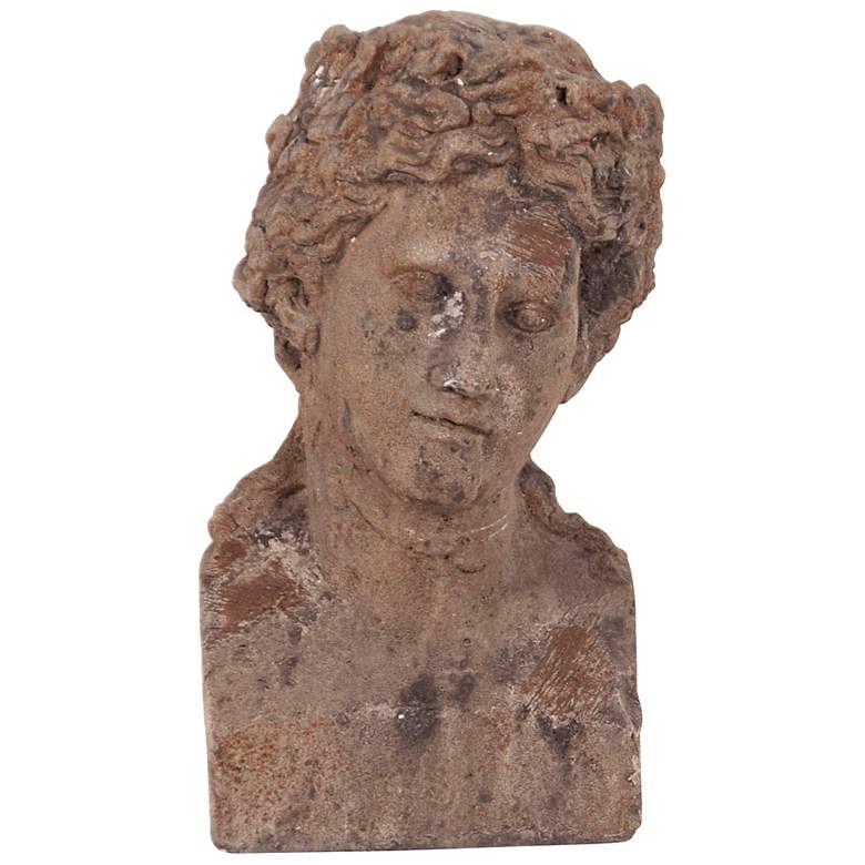 Image 1 Ancient Roman Old World Male 11 inchH Ceramic Bust