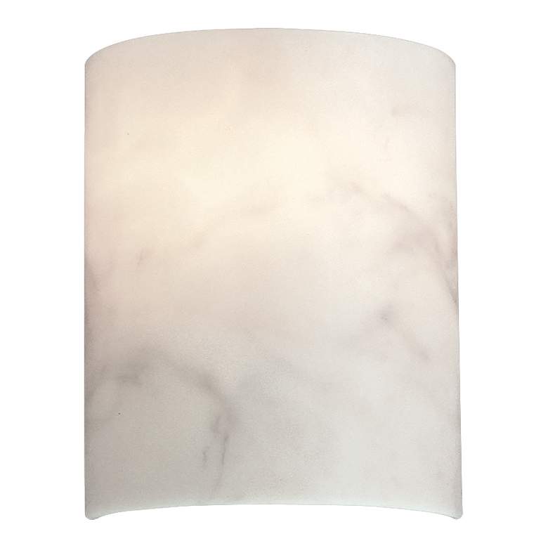 Andalucia 10&quot; High Alabaster Dust Glass Wall Sconce
