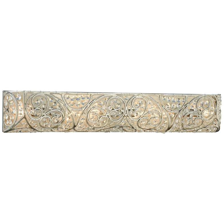 Image 1 Andalusia 34 inch Wide Aged Silver 6-Light Bath Light