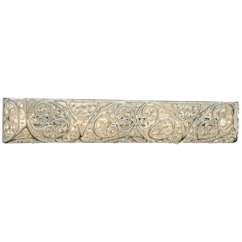Image 1 Andalusia 34" Wide Aged Silver 6-Light Bath Light